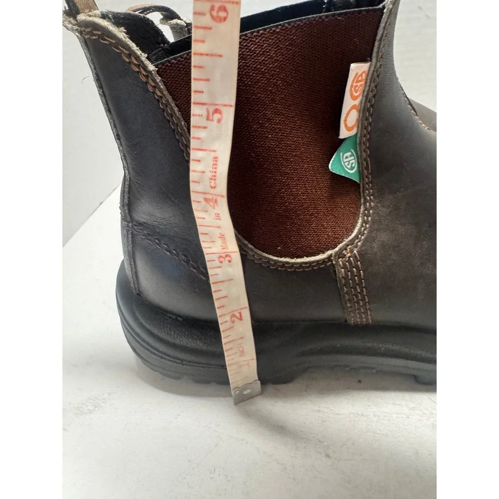 Blundstone 162 Steel Toe Work Boots Brown Leather Chelsea AU 5.5 US Men 6.5